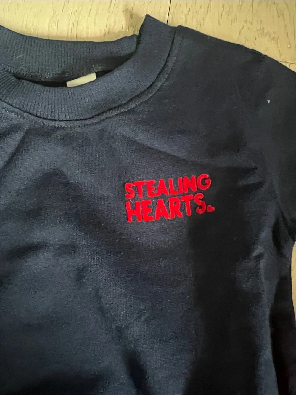 Carters Kids Navy & Red 'Stealing Hearts' Sweatshirt and Joggers Set
